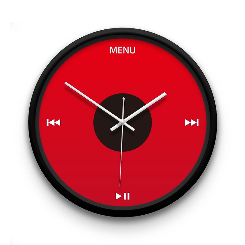 AppleWork iWatch creative wall clock: iPod U2 PSIC-017 - นาฬิกา - พลาสติก สีแดง