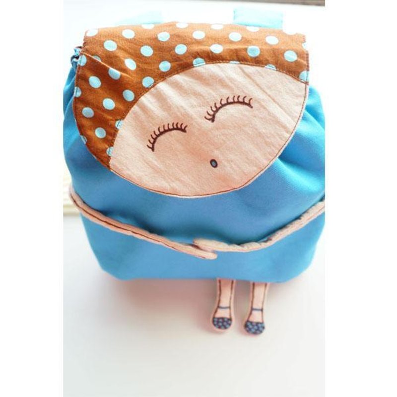 little blue baby backpack (kids only) - กระเป๋าเป้สะพายหลัง - วัสดุอื่นๆ 