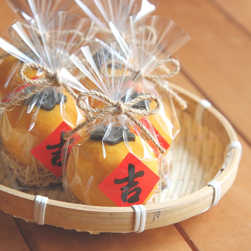 Jixiang Ruyi Xiaomikan handmade soap* paper bag packaging - ครีมอาบน้ำ - พืช/ดอกไม้ สีส้ม