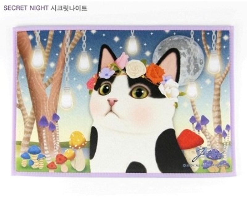 Jetoy, sweet cat slippery foot mat _Secret night J1507104 - Other - Other Materials Multicolor