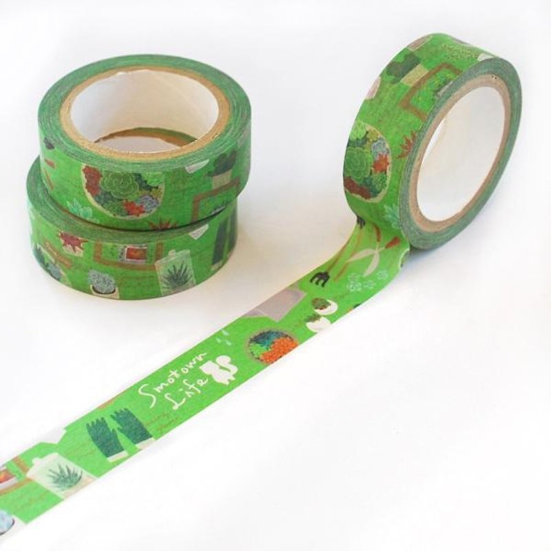 【自體對花】 和紙膠帶 : 蒐集狂系列 阿諾的園藝手記 - 紙膠帶 - 紙 綠色