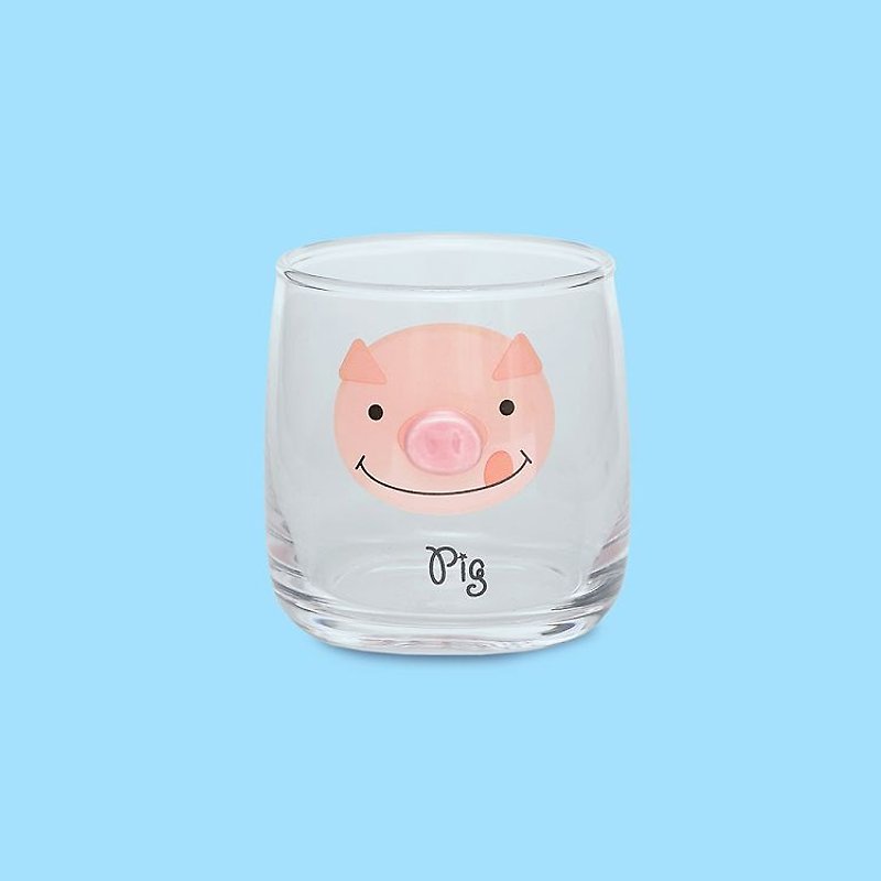 サンアートガラス|豚 - 急須・ティーカップ - ガラス ピンク