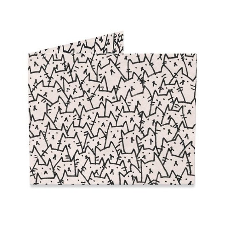 Mighty Wallet(R) Paper Wallet _ A Pocket Full of Cats - Wallets - Other Materials Black