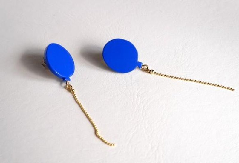 Balloons Pierce/Earrings - Earrings & Clip-ons - Plastic Blue