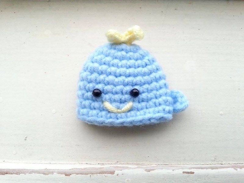 [Knitting] Marine Biology ~ sea creatures large collection -Whale water whale - ที่ห้อยกุญแจ - วัสดุอื่นๆ สีน้ำเงิน