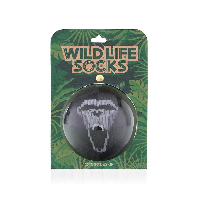 WILDLIFE SOCKS_Wild Animal Socks_Chimpanzee - Socks - Other Materials Black