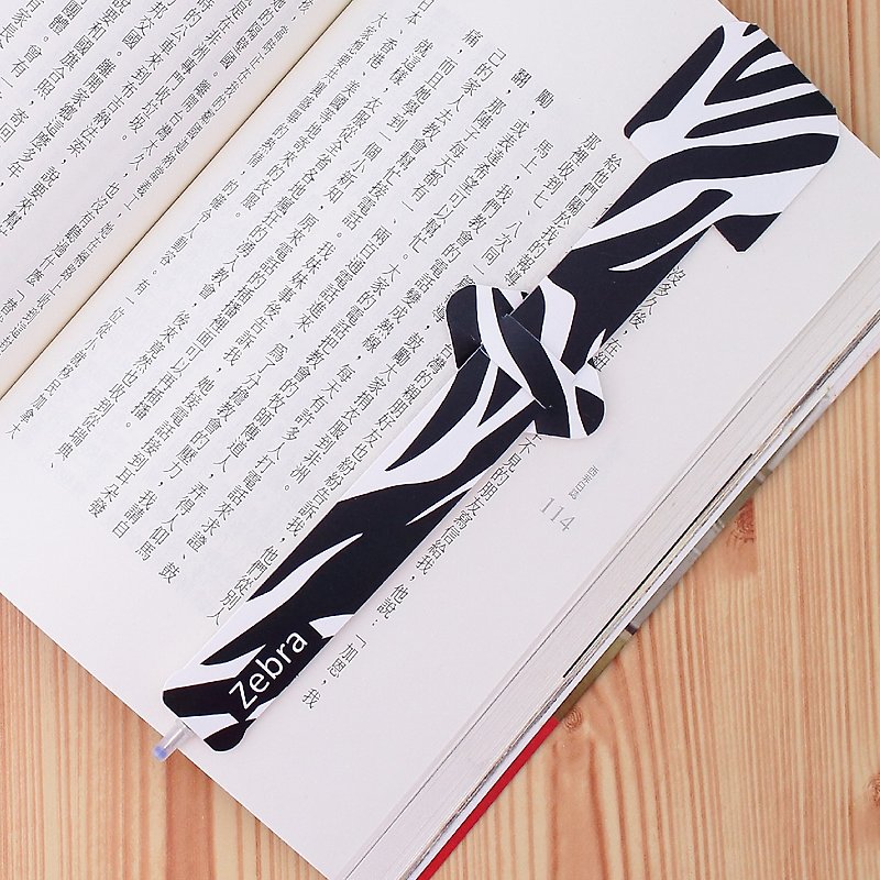 【歐士OSHI】指標書籤筆-斑馬  書夾  原子筆 - 其他 - 塑膠 黑色