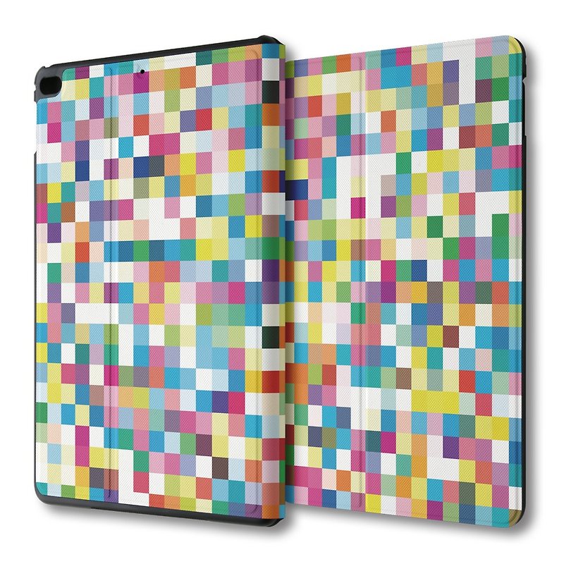 Multi-angle flip leather case for iPad mini Pixel PSIBM-037 - Tablet & Laptop Cases - Faux Leather Multicolor