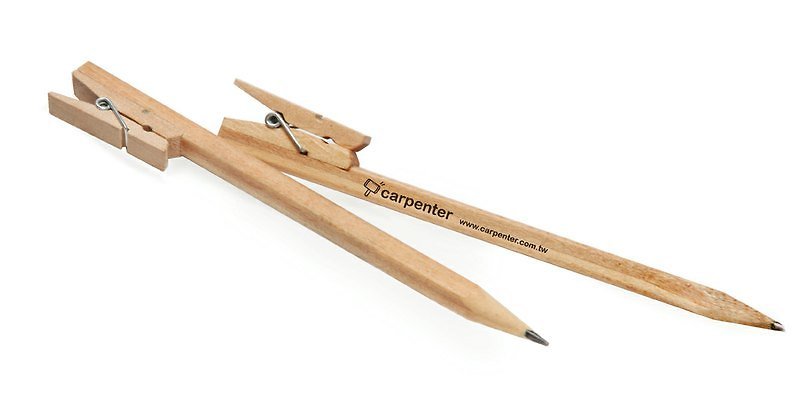 木夾筆 CLIP PENCIL - อื่นๆ - ไม้ สีกากี