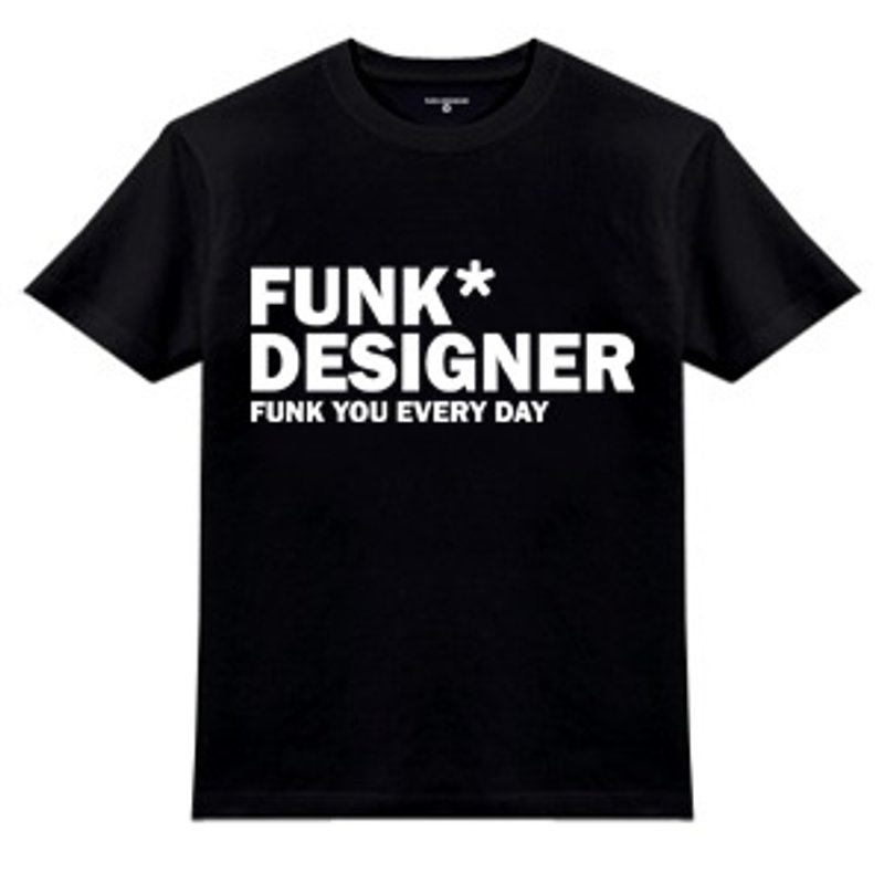 FUNK DESIGNER 定番-黑色 - 女 T 恤 - 棉．麻 黑色