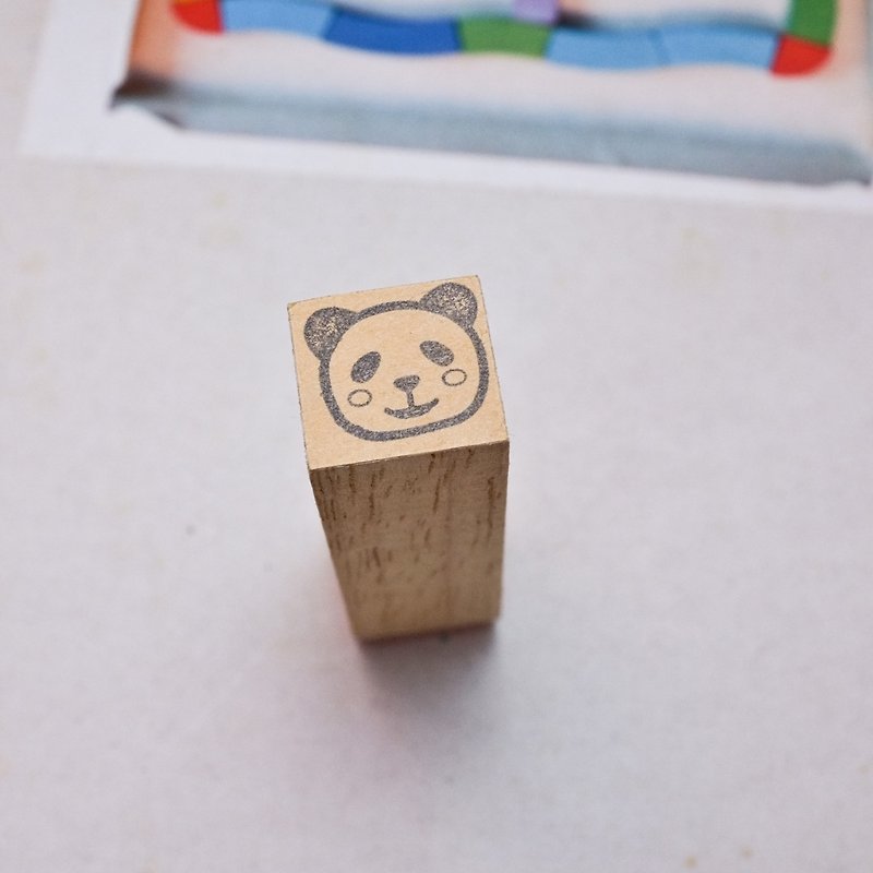 | Seal | No. 244 Animal Head Panda - ตราปั๊ม/สแตมป์/หมึก - ไม้ 
