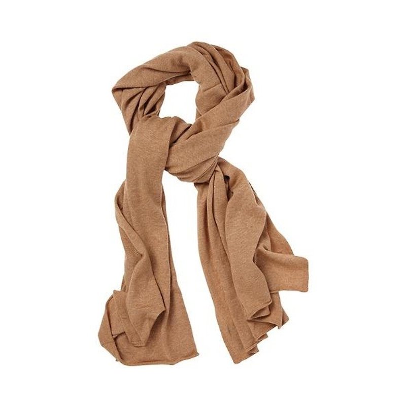 Camel Cashmere Wrap - Scarves - Wool 