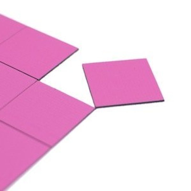 3＋Magnet (collage) square neon‧ pink - แม็กเน็ต - อะคริลิค สึชมพู