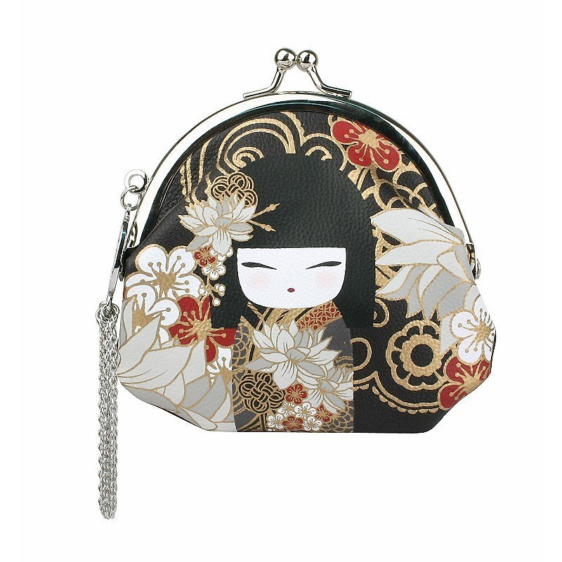 Kimmidoll and Fu doll coin purse Tatsumi - กระเป๋าใส่เหรียญ - วัสดุอื่นๆ สีเทา