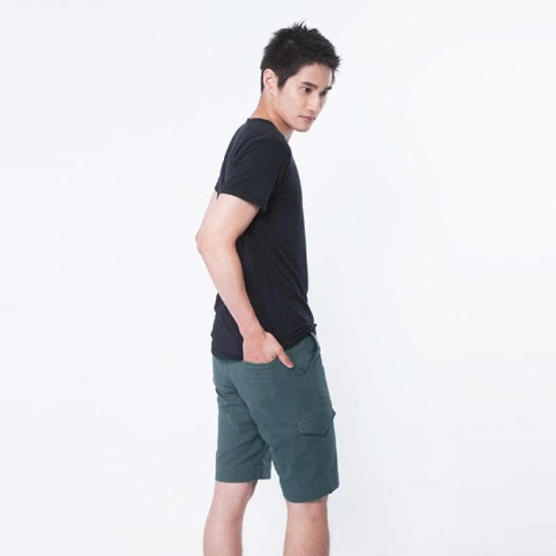 iinpress Seiko Shorts (Green) - Men's Pants - Cotton & Hemp 