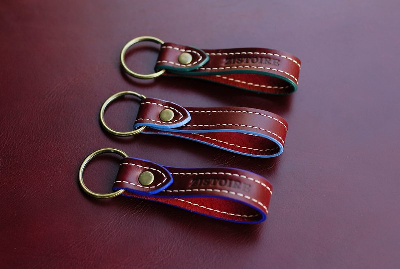 【Loop your key ring - Standard paragraph (s)】 ZiBAG-026S / Free custom branded / wedding small objects - Keychains - Genuine Leather 