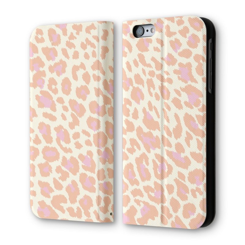 AppleWork iPhone 6 / 6S Plus clamshell holster: sweet leopard PSIB6P-003Y - เคส/ซองมือถือ - หนังแท้ สีเหลือง