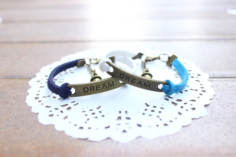 /openfish/Dream style customized Korean velvet bracelet, good friend gift express - Bracelets - Other Materials Multicolor