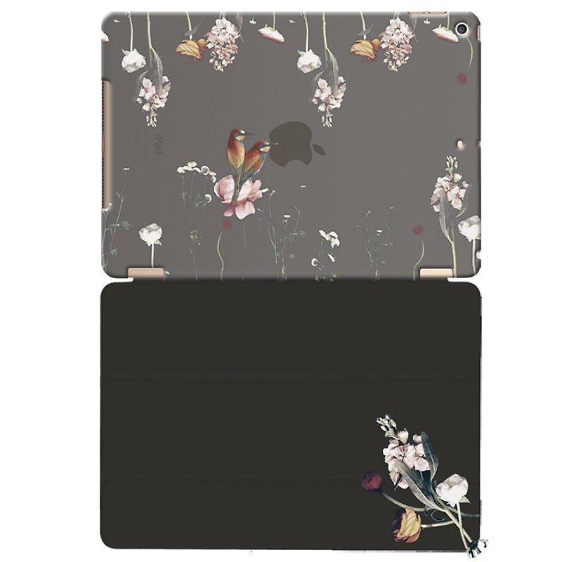 Painted love - Love is free - Ying Xuan "iPad / iPad Air" Crystal Case + Smart Cover (magnetic pole) - Tablet & Laptop Cases - Plastic Black