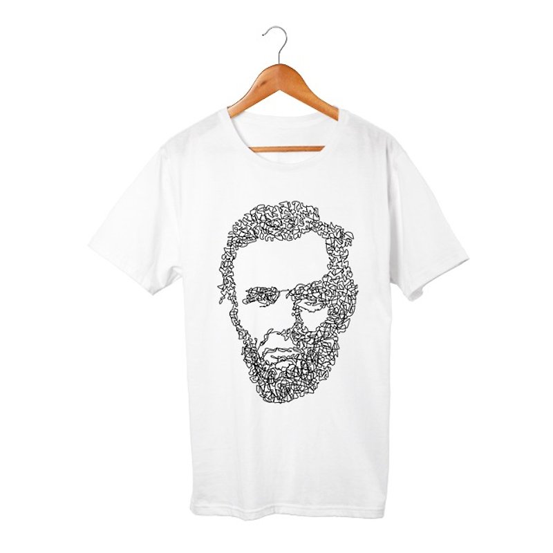 the Great Emancipator T-shirt - 帽T/大學T - 棉．麻 白色