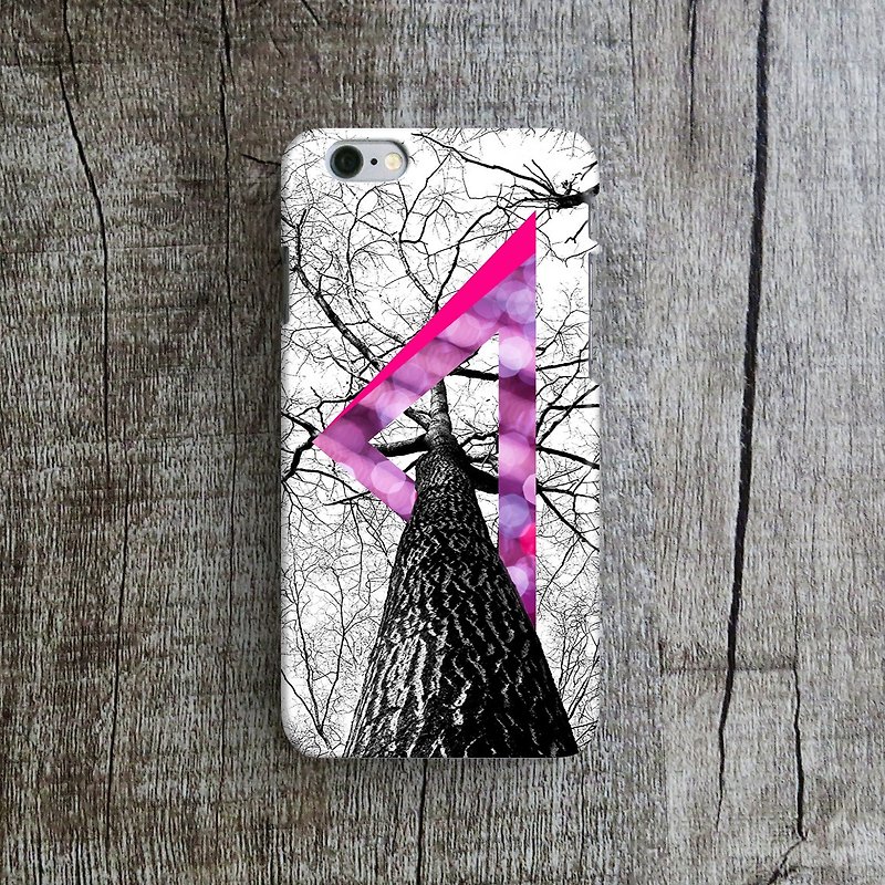 Purple Triangle, - Designer iPhone Case. Pattern iPhone Case. One Little Forest - Phone Cases - Plastic Blue