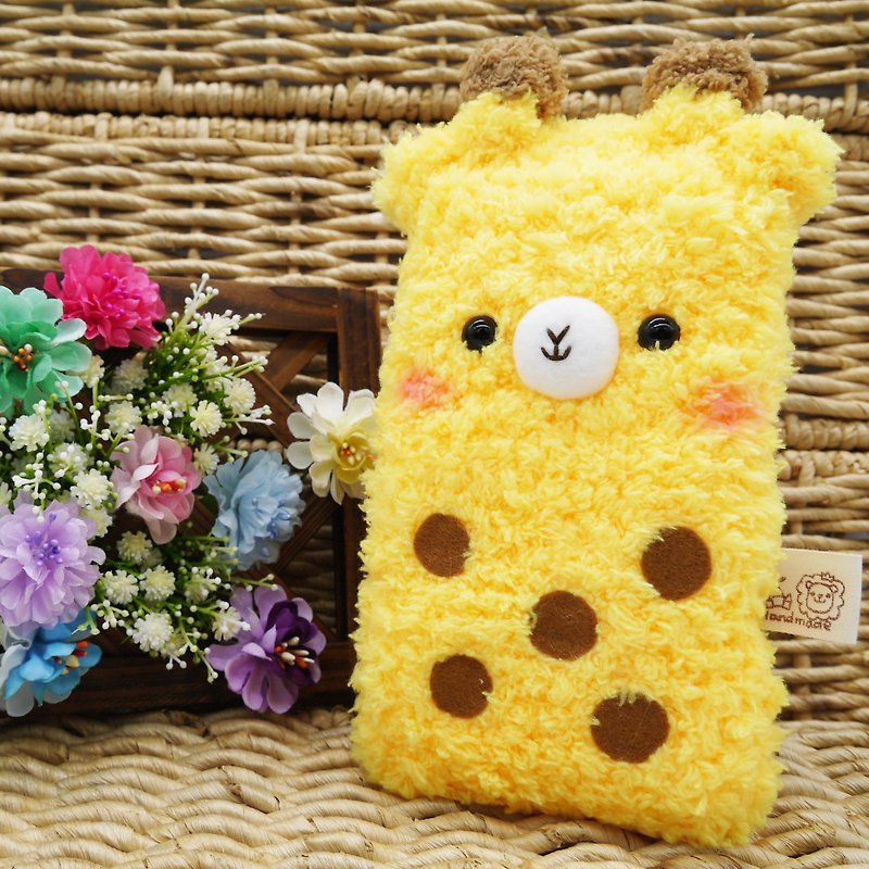 Mobile phone bag mobile phone bag-giraffe-wool woven mobile phone bag mobile phone bag iphone samsung - Phone Cases - Other Materials Yellow