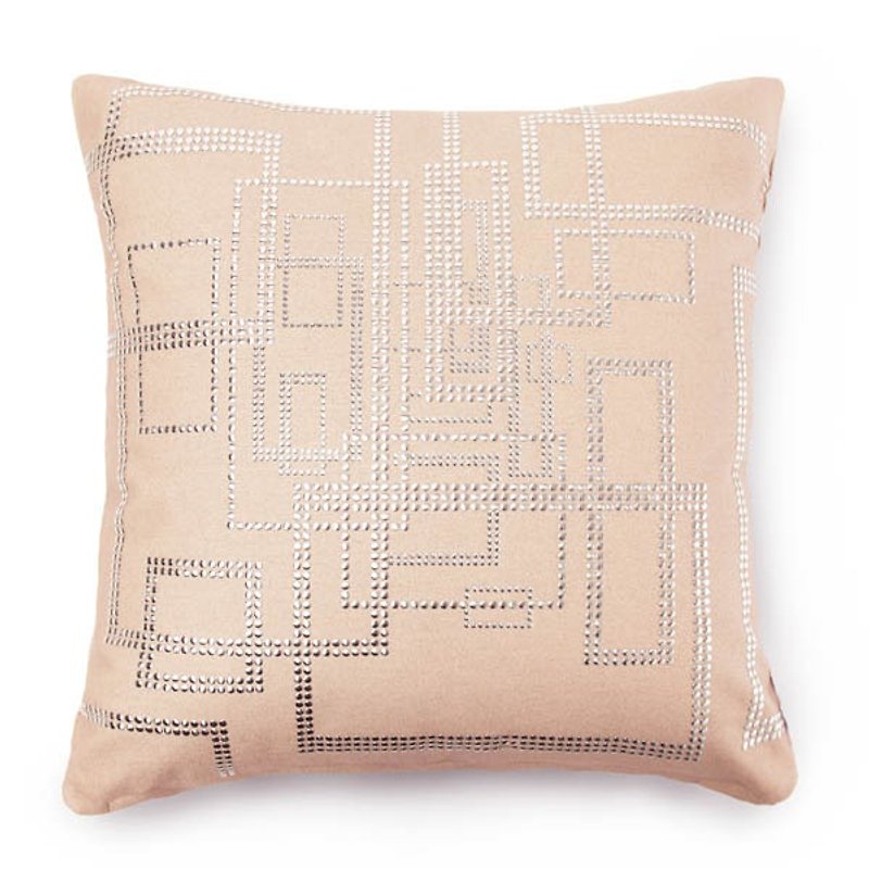[GFSD] Rhinestone Boutique-Geometric Pop Style-[Crossing] Pillow - Pillows & Cushions - Other Materials White
