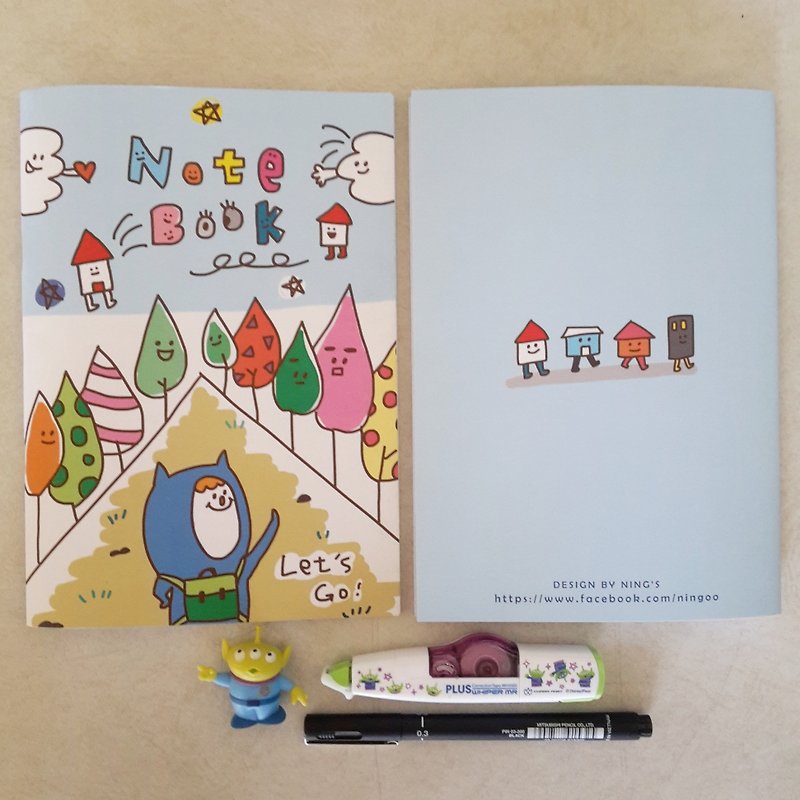Ning's Notebook - go adventure let's go! - สมุดบันทึก/สมุดปฏิทิน - กระดาษ 
