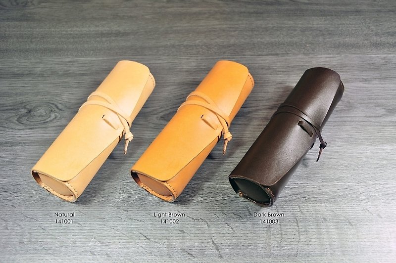 **Customized**MICO leather pen roll/pen bag (custom leather) - Pencil Cases - Genuine Leather Multicolor