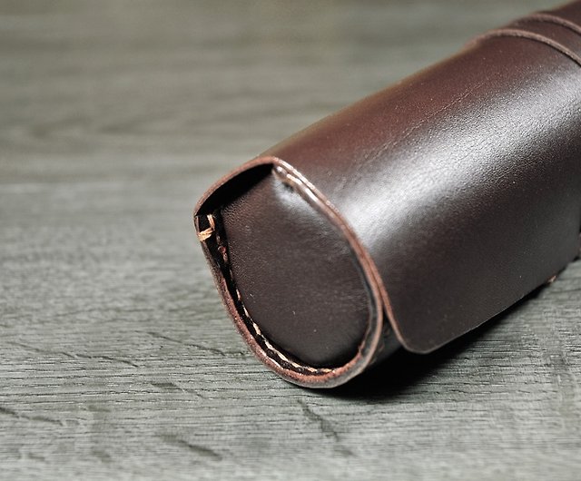 Charcoal Leather Pencil Case for Blackwing Pencils - Galen Leather