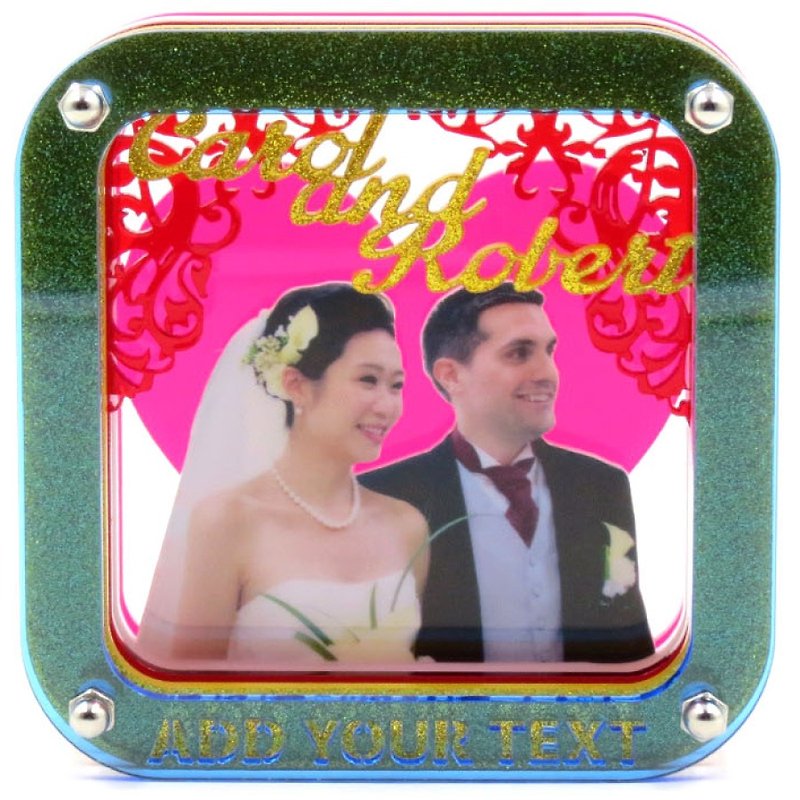 Customized 3D Puzzle Picture Frame-We Are Married Theme x Personalization - Picture Frames - Plastic Multicolor