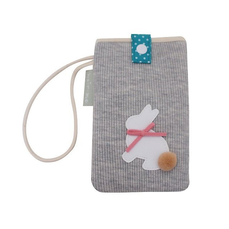 hairmo. Grass rabbit mobile phone package (gray) - Phone Cases - Other Materials Gray