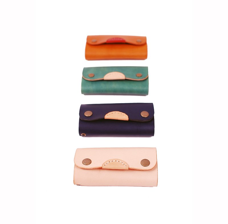 sweet Home. Yoyo key case/key case - Keychains - Genuine Leather Multicolor