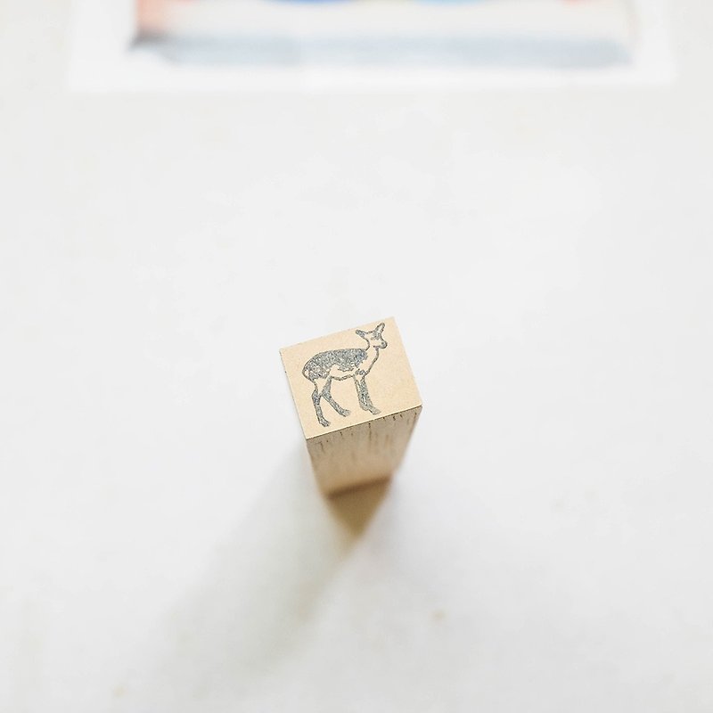 / Stamp / No.403 Nara deer - Other - Wood Khaki