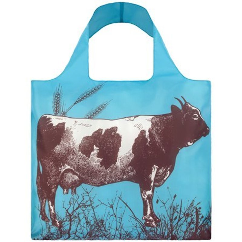 LOQI 春捲包│乳牛 FACO - 側背包/斜孭袋 - 其他材質 藍色