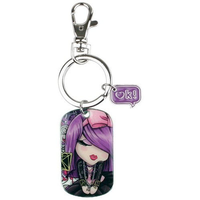 Kimmidoll Love- and love doll pendant key ring beauty Eve - Charms - Other Metals Purple