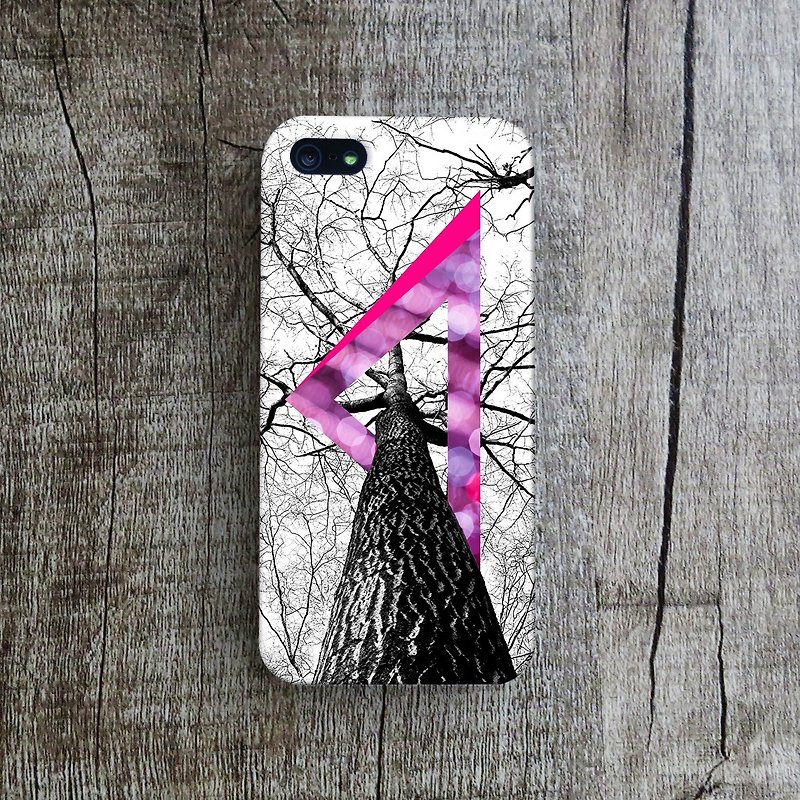 OneLittleForest - Original Mobile Case - iPhone 4, iPhone 5, iPhone 5c- geometric tree - เคส/ซองมือถือ - พลาสติก สีม่วง
