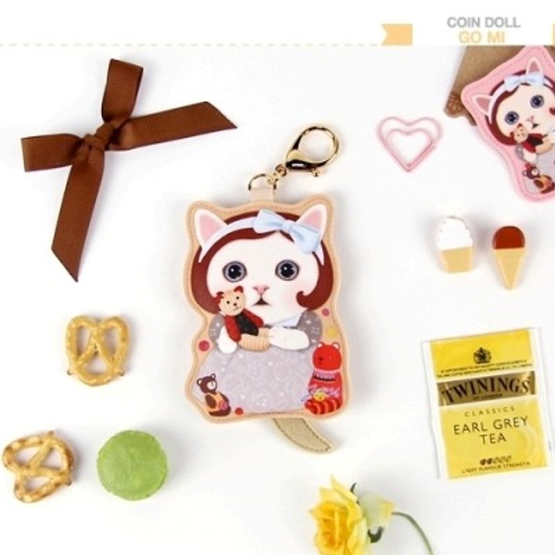 Jetoy, Choo choo sweet cat doll key purse _Gomi (J1504903) - กระเป๋าใส่เหรียญ - หนังแท้ หลากหลายสี
