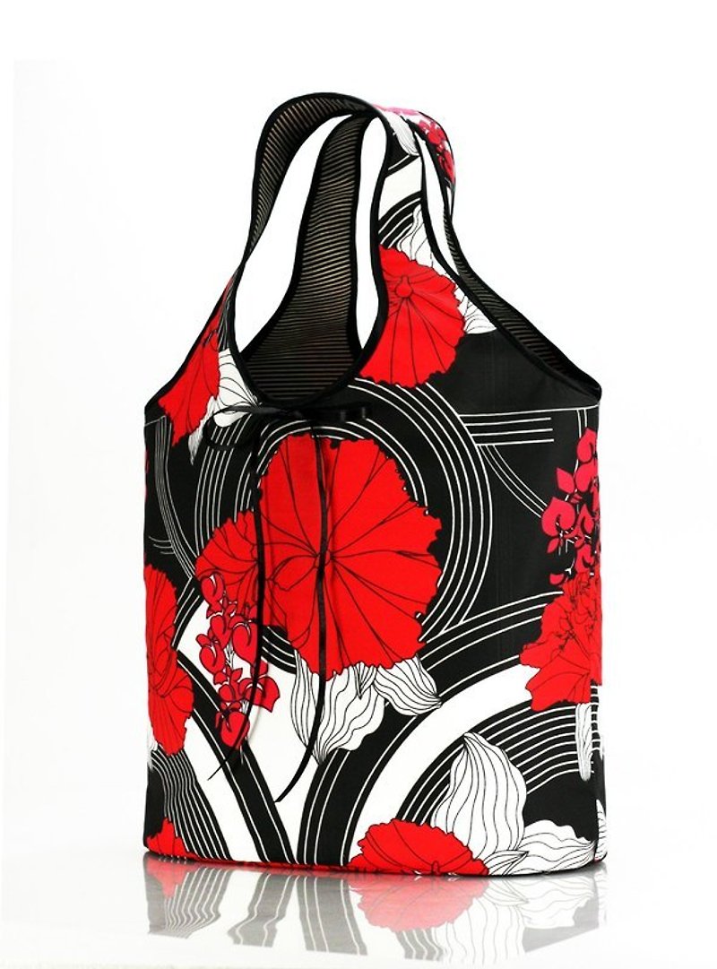 Hand-printed bags are sold out in limited quantities, while stocks last - Handbags & Totes - Waterproof Material Red