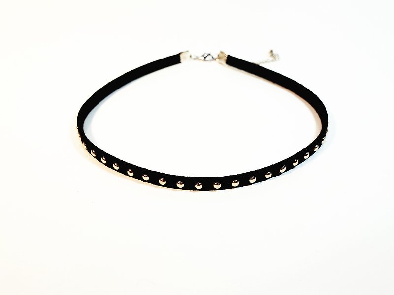 Black Choker , Necklace - สร้อยคอ - วัสดุอื่นๆ สีดำ