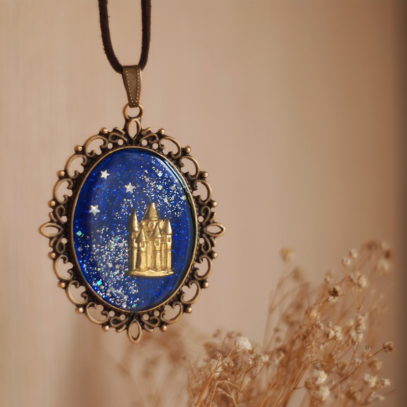 Castle necklace under the stars - สร้อยติดคอ - โลหะ 