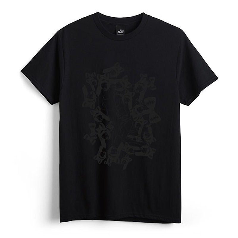 パイズリ-ブラック-Unisex Tシャツ - Tシャツ メンズ - コットン・麻 ブラック