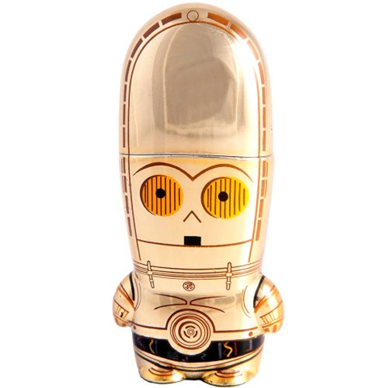 MIMOBOT 星際大戰 C-3PO 隨身碟 USB2.0 8G - USB 隨身碟 - 塑膠 金色