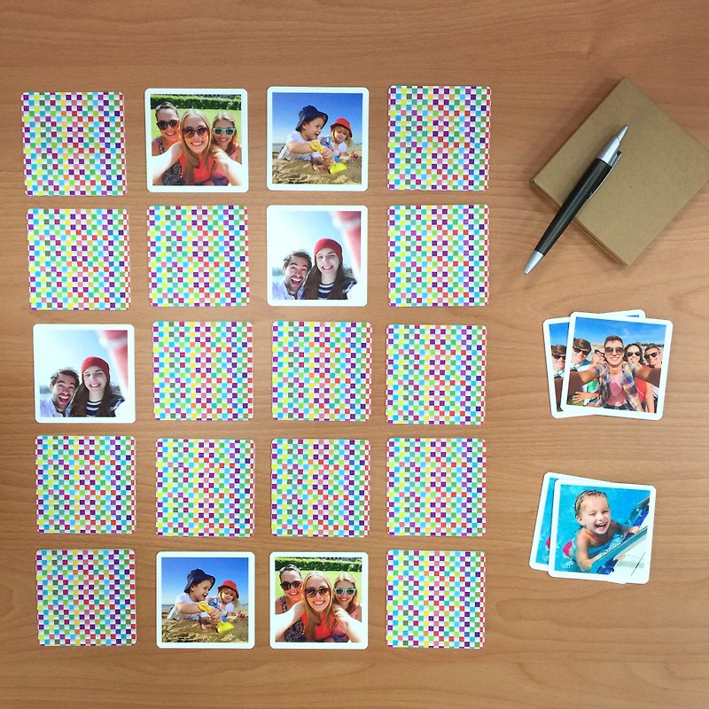 personalized gifts-Memory Game , Matching game - Cards & Postcards - Waterproof Material Multicolor