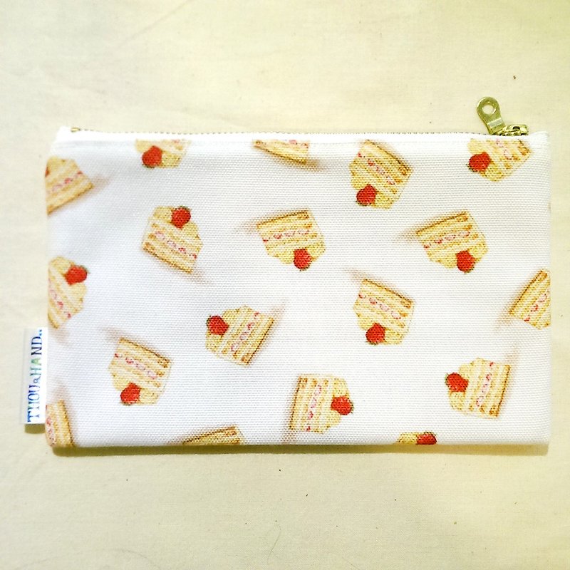 Strawberry Cake Bag / Pencil Case - Toiletry Bags & Pouches - Other Materials Multicolor