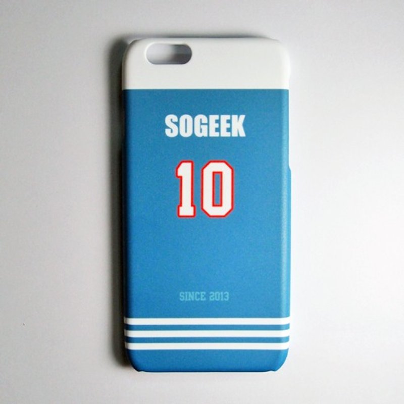 SO GEEK 手機殼設計品牌 THE JERSEY GEEK 球衣背號客製款 026 - 手機殼/手機套 - 塑膠 藍色