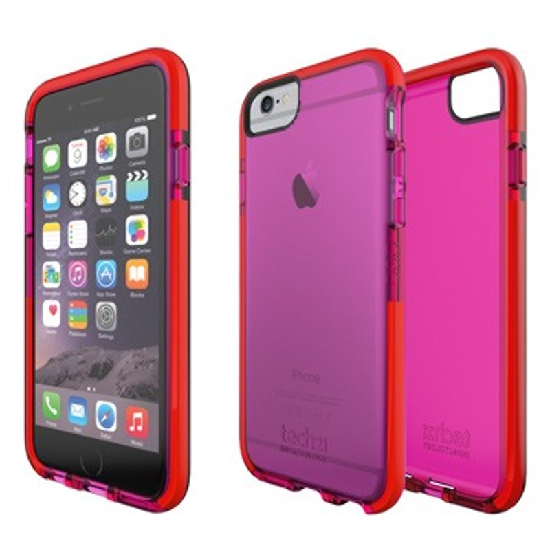 UK Tech 21 Classic Shell D3O iPhone 6 crash soft protective case - transparent pink (5055517339421) - เคส/ซองมือถือ - วัสดุอื่นๆ สึชมพู