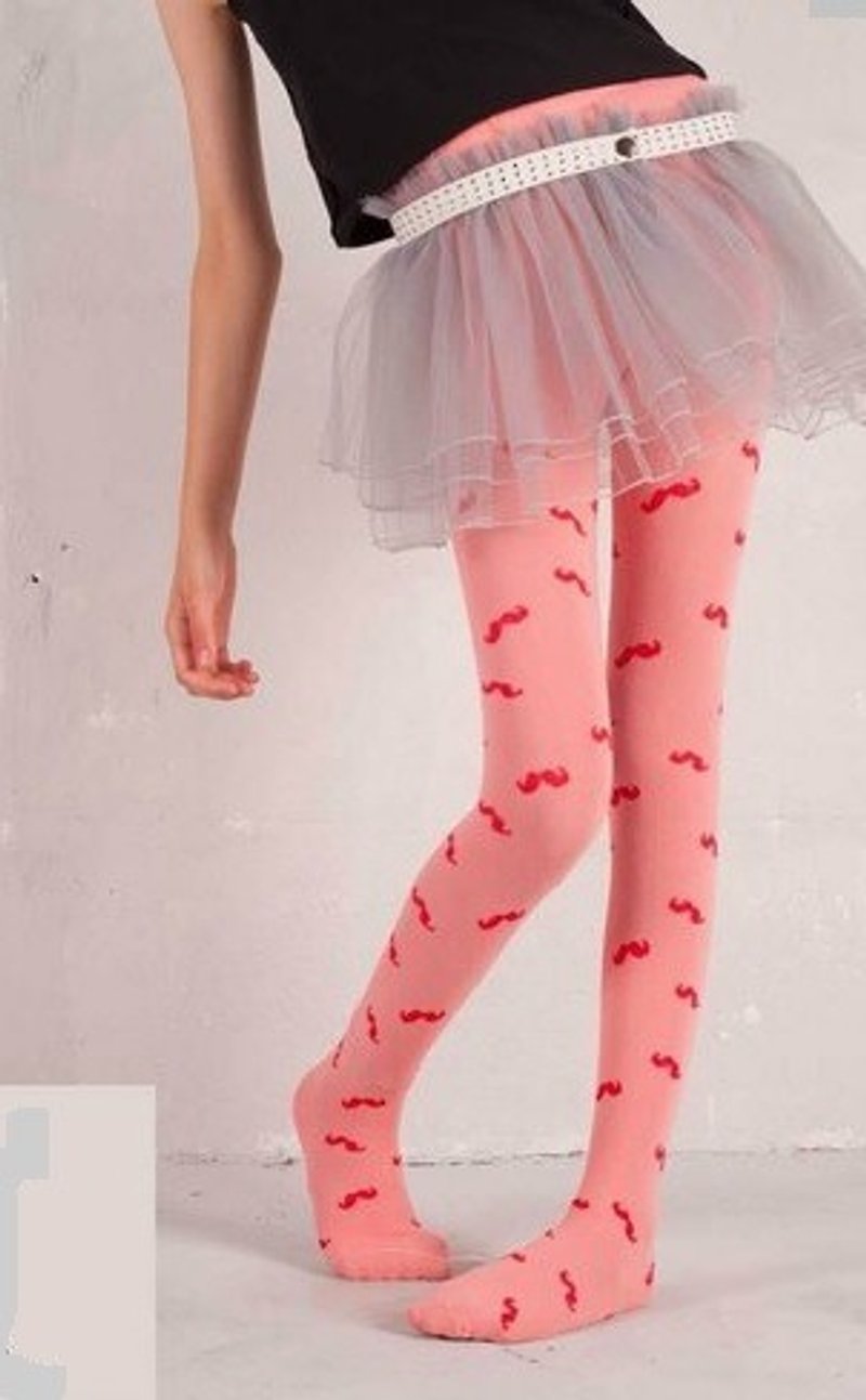 Pink pretty beard pattern tights - Other - Other Materials Pink