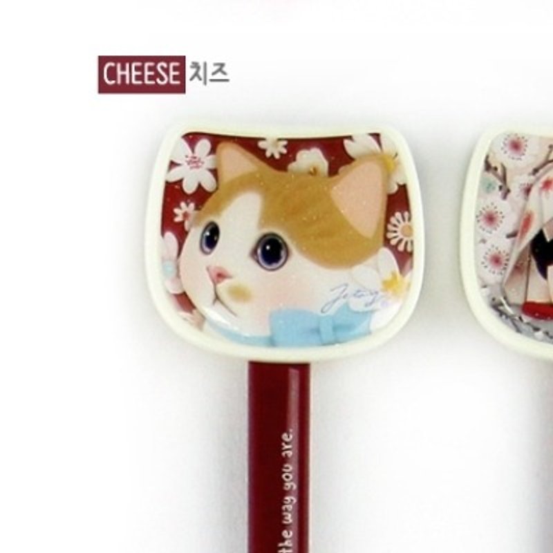 Jetoy、甘い猫の頭のボールペン_Cheese - その他のペン - プラスチック 多色