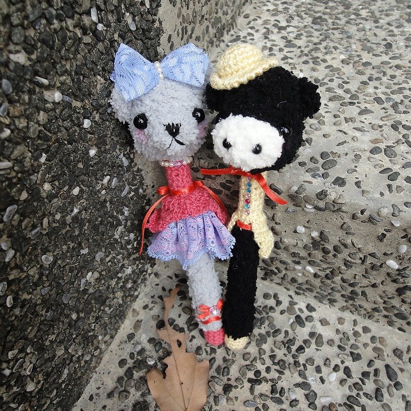 "Hand-made Woolen Yarns" Wedding Series ♥ Zodiac Dresses ♥ Wedding Signature Pen - Stuffed Dolls & Figurines - Other Materials Multicolor